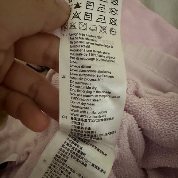 Sandro Paris‎ Tie Dye Ombré Pastel Sweatpants Size Medium FR 38 Wide Leg - Picture 14 of 15